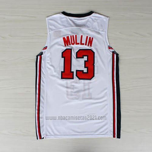 Camiseta USA 1992 Chris Mullin #13 Blanco